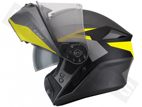 Modular Helmet CGM 508G Dresda Matt Black/ Fluor Yellow (double visor)
